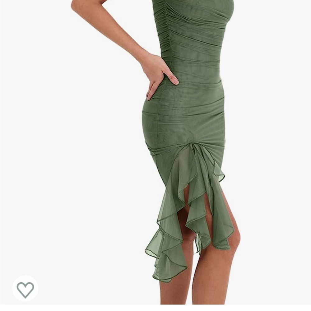 Midi Ruffle Cocktail Dress